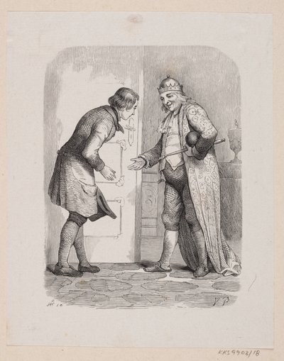 Ilustração para "The Traveling Companion" em H.C. Andersen, "Contos de fadas e histórias", Volume 1 de H.P. Hansen
