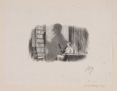 Ilustração para "A Sombra" em H.C. Andersen, "Contos e Contos de Fadas", Volume 2 de H.P. Hansen