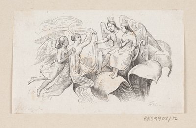 Ilustração para "Tommelise" em H.C. Andersen, "Contos de fadas e histórias", Volume 1 de H.P. Hansen