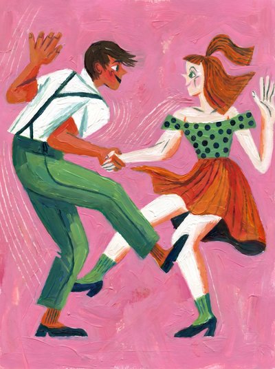 Casal de dança swing de HUGO