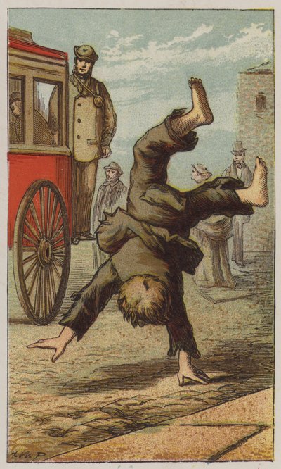 Street Boy (cor litho) de H.W. (after) Petherick