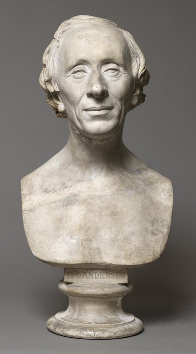 O escritor dinamarquês Hans Christian Andersen de H.W. Bissen