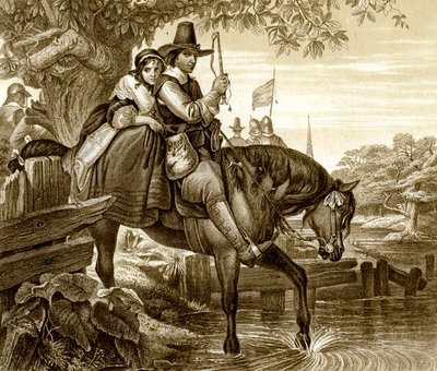 Carlos II disfarçado ajudou sua fuga por Jane Lane, 1651, século XIX. de H. Bourne
