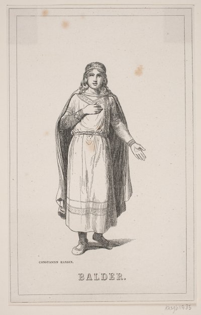 Nádegas. Ilustração para a História da Dinamarca de Fabricius 1, 119. de H. C. Henneberg