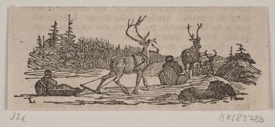 Passeio de trenó com renas de H. C. Henneberg