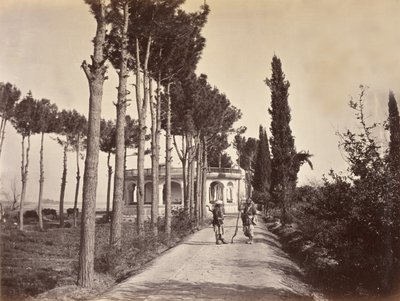 Afegãos nos jardins de Babur, Jalalabad, 1878 de H. Charuis