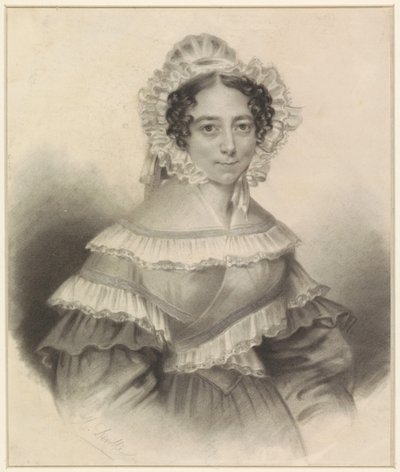 Retrato de uma senhora de H. Deville