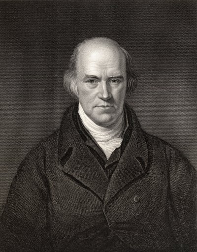 Davies Gilbert, presidente da Royal Society, gravado por J. Thompson, da National Portrait Gallery, volume II, publicado em 1835 de H. Howard