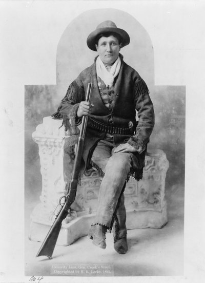 Calamity Jane como batedor do General Crook de H. R. Locke