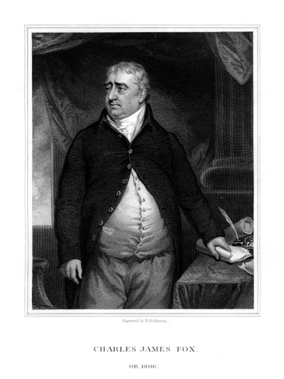 Charles James Fox, político britânico, 1833. de H. Robinson