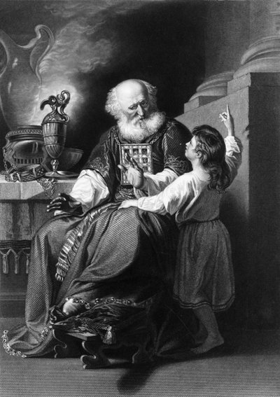 Eli percebeu que o Senhor havia chamado a criança do século XIX. de H. Robinson