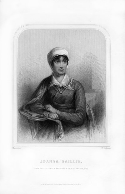 Joanna Baillie, poetisa e dramaturgo escocesa, 1870 de H. Robinson