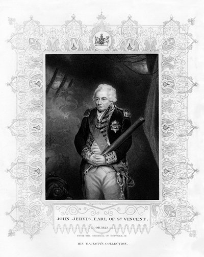 John Jervis, 1º Conde de São Vicente, Almirante da Marinha Real, século XIX. de H. Robinson