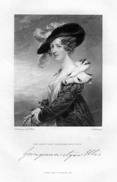 Lady Georgina Agar-Ellis, século XIX. de H. Robinson