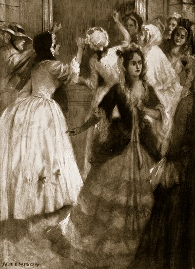 Senhoras clamando por admissão à Câmara dos Lordes, 1758, ilustração de Hutchinsons História da nação britânica, c.1923 de H. Tenison