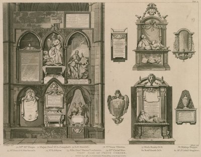 Lado oeste, de, poetas, canto, abadia westminster, londres de H. Villiers