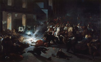 Tentativa de assassinato de Orsini em frente à Opéra a 14 de janeiro de H. Vittori Romano