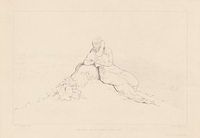 O nascer do sol atraiu seus pensamentos para a Europa de H. W. Collard, after George Elgar Hicks