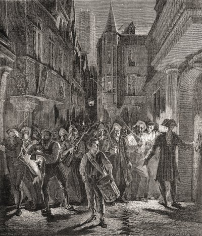 Paris guardada pelo povo, gravada por Pannemaker-Ligny (gravura) de H. de la (after) Charlerie