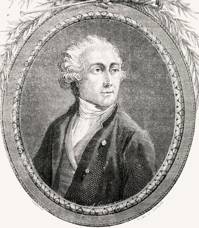 Antoine Laurent Lavoisier, gravado por Pannemaker-Ligny, de "História da Revolução Francesa" por Louis Blanc (1811-82) de H. de la Charlerie