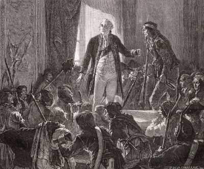 Rei Luís XVI (1754-93) Bebe para a saúde da nação, 20 de junho de 1792 de H. de la Charlerie
