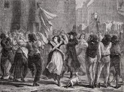 O Chefe da Princesa Lamballe (1749-92) Exibido em Paris, 3 de setembro de 1792 de H. de la Charlerie