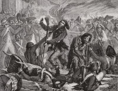 O Massacre da Guarda Suíça, 10 de agosto de 1792 de H. de la Charlerie