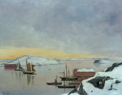 Barcos no porto de Haakon Kaulum