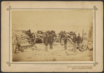 Secção da Bateria do Capitão Ashcroft, Napoleões de 12 libras, no 2º Paralelo. de Haas and Peale
