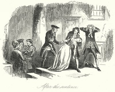 Depois da sentença (gravura) de Hablot Knight (1815-92) (after) Browne