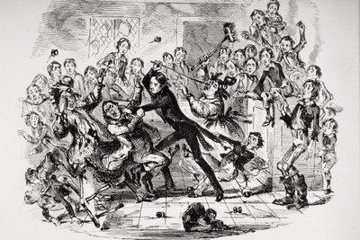 Ilustração para o Nicholas Nickleby de Charles Dickens de Hablot Knight (1815 92) Browne