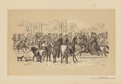 Rotten Row, No 2, As it Is (gravura) de Hablot Knight (1815 92) Browne