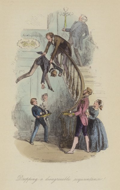 Ilustração para Lewis Arundel ou The Railroad of Life de Frank E Smedley (gravura colorida) de after Hablot Knight Browne