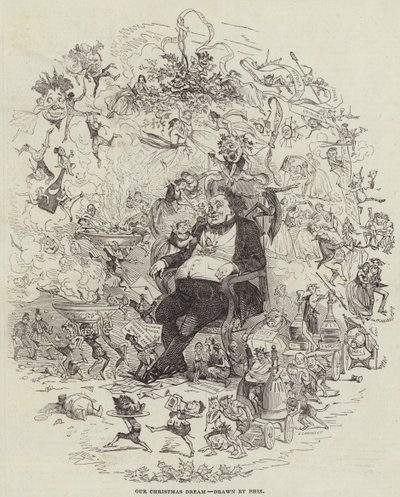O nosso sonho de Natal (gravação) de after Hablot Knight Browne