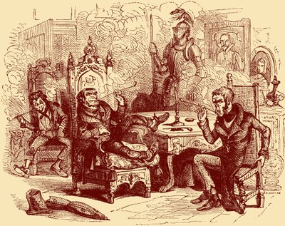 A "Velha Loja da Curiosidade" de Charles Dickens de Hablot Knight Browne