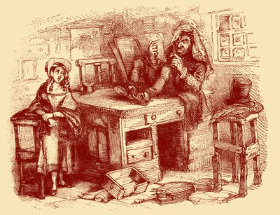 A &39;The Old Curiosity Shop&39; de Charles Dickens de Hablot Knight Browne