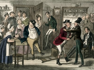 O Clube Pickwick por Charles Dickens de Hablot Knight Browne