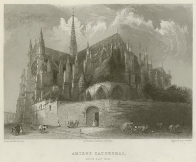 Catedral de Amiens, vista sudeste de Hablot Knight Browne