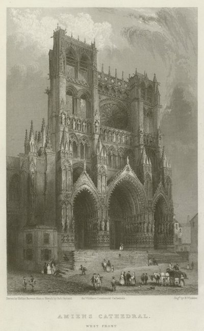 Catedral de Amiens, Frente Oeste de Hablot Knight Browne