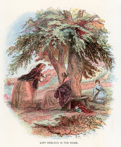 Ilustração para a casa desolada de Hablot Knight Browne
