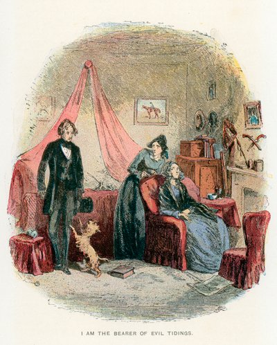 Ilustração para David Copperfield de Hablot Knight Browne