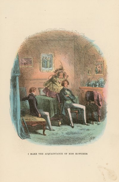 Ilustração para David Copperfield de Hablot Knight Browne