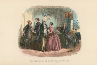 Ilustração para David Copperfield de Hablot Knight Browne