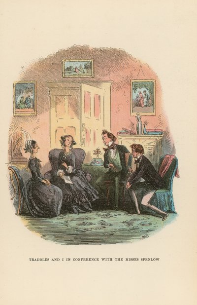 Ilustração para David Copperfield de Hablot Knight Browne