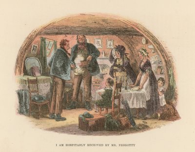Ilustração para David Copperfield de Hablot Knight Browne