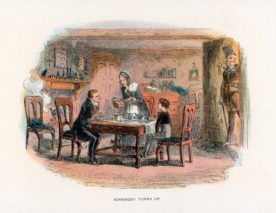 Ilustração para David Copperfield de Hablot Knight Browne