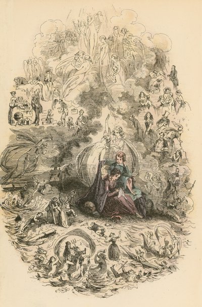 Ilustração para Dombey e filho de Hablot Knight Browne