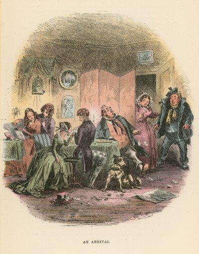 Ilustração para Dombey e filho de Hablot Knight Browne