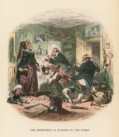 Ilustração para Dombey e filho de Hablot Knight Browne