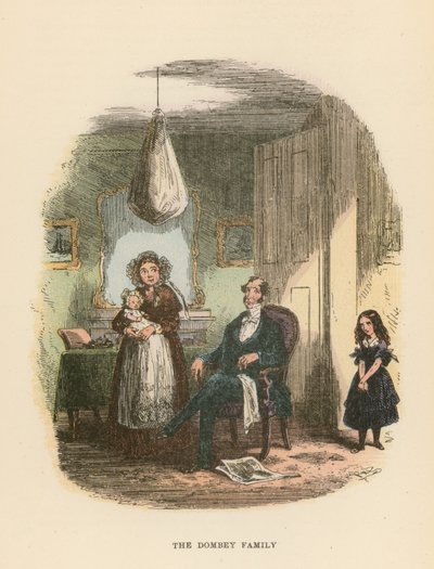 Ilustração para Dombey e filho de Hablot Knight Browne